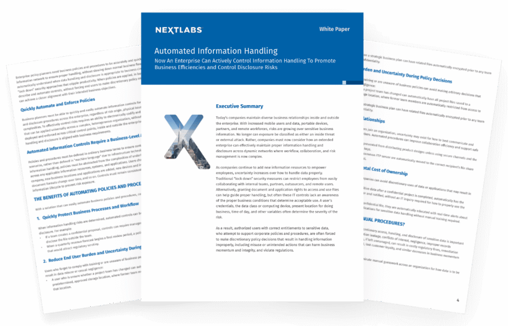 Whitepaper thumbnail image - Automated Information Handling