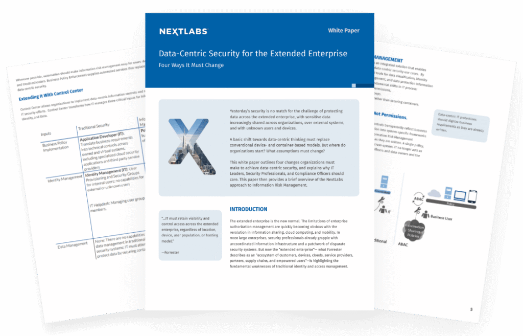 Whitepaper thumbnail image - Data Centric Security for the Extended Enterprise