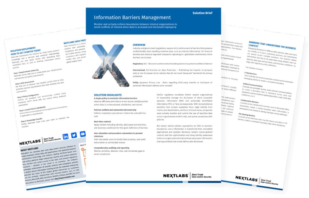 Solution Brief thumbnail image - Information Barriers Management