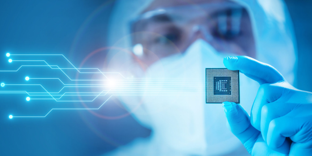 graphic - high tech semiconductor