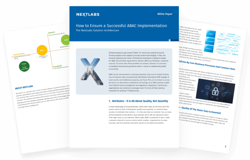 Whitepaper thumbnail image - How to Ensure A Successful ABAC Implementation