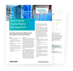 image - datasheet Teamcenter digital right management